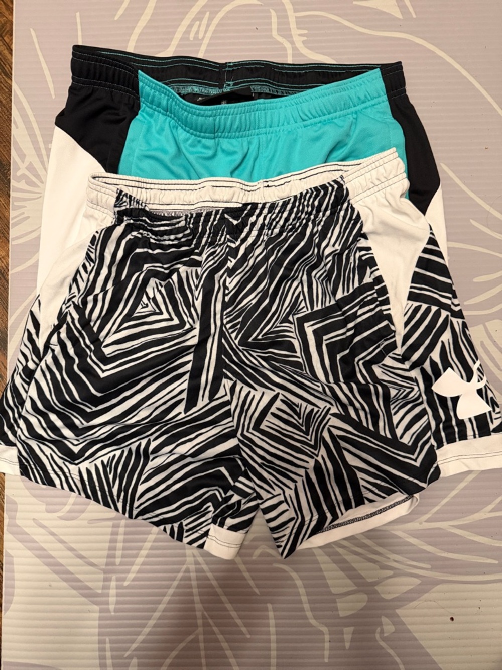 Lot of 2 Under Armour Women’s  Printed Athletic Shorts